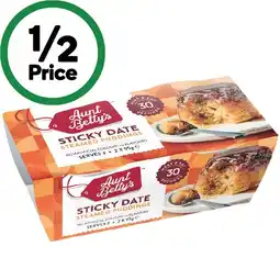 Woolworths Aunt Betty’s Pudding 2 x 95g offer