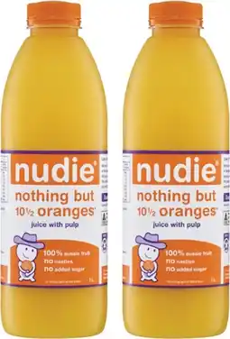 Coles Nudie Orange Juice 1 Litre offer
