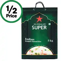 Woolworths Alishaan Super Basmati Rice 5 kg offer
