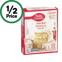 Woolworths Betty Crocker Cake or Cup Cakes Baking Mixes 370-450g – Excludes Gluten Free offer