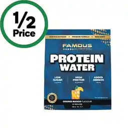 Woolworths Famous Nutrition Protein Water 300g offer