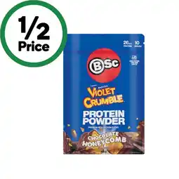 Woolworths BSc Violet Crumble Protein Powder 400g offer