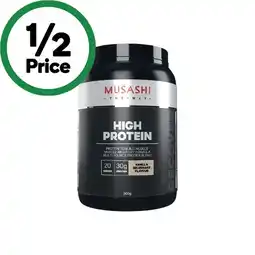 Woolworths Musashi High Protein Powder 900g offer