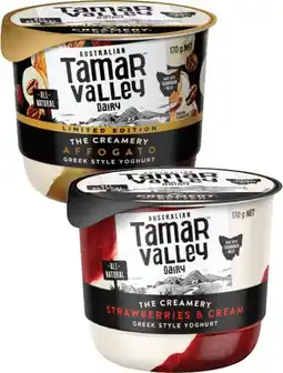 Coles Tamar Valley Dairy The Creamery Yoghurt 170g offer