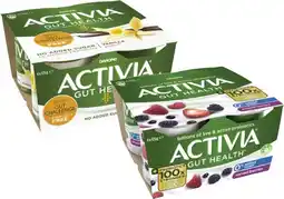 Coles Danone Activia Probiotics No Added Sugar Yoghurt 4x125g offer