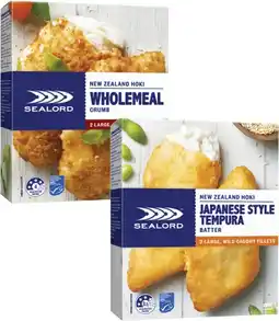 Coles Sealord Hoki Fillets 280g-300g offer