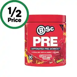 Woolworths BSc Caffeinated Pre Workout 300g offer