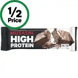 Woolworths Musashi High Protein Bar 90g offer