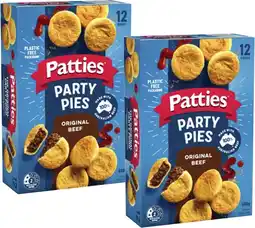 Coles Patties Party Meat Pies 12 Pack 560g offer