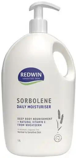 Coles Redwin Sorbolene Moisturiser 1.1 Litre offer