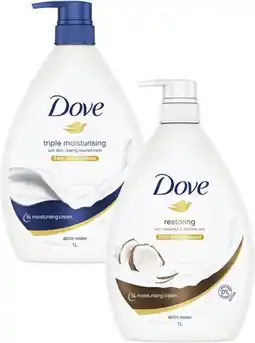 Coles Dove Body Wash 1 Litre offer