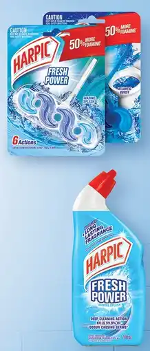 Coles Harpic Fresh Power Liquid 700mL or In The Bowl Toilet Cleaner 39g offer