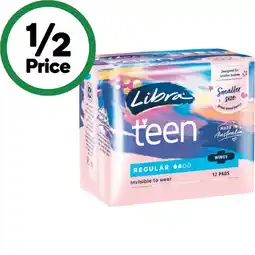 Woolworths Libra Girl Ultra Thins Pads Pk 12 offer