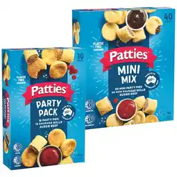 Woolworths Patties Party Pack 1.25 kg or Combo Pack 1 kg offer