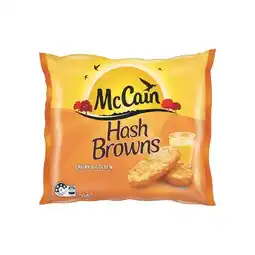 Woolworths McCain Hash Browns 750g offer