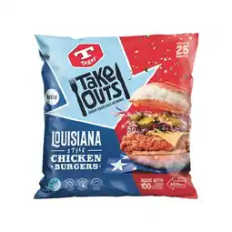 Woolworths Tegel Take Outs Louisiana Style Chicken Burgers 600g offer