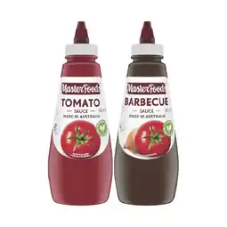 Woolworths MasterFoods Tomato or Barbecue Sauce 475-500ml offer