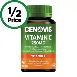 Woolworths Cenovis Vitamin C 250mg Tablets Pk 150 offer