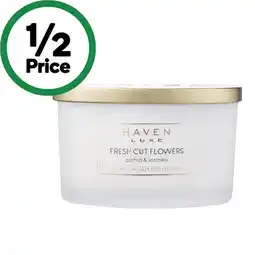 Woolworths Haven Luxe Soy Candle 3 Wick offer
