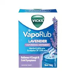 Woolworths Vicks VapoRub Lavender 50gΔ offer