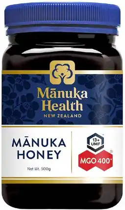 healthylife Manuka Health MGO 400+ UMF 13 Manuka Honey 500g offer