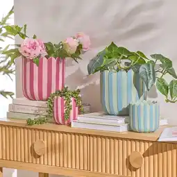 Pillow Talk Lucy Stripe Planter by M.U.S.E offer