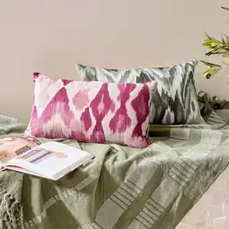 Pillow Talk Zalika Ikat Cushion by M.U.S.E offer