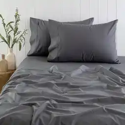 Pillow Talk Cotton Rich Sheet Set by Linen House offer