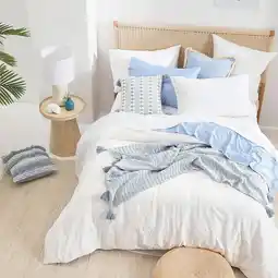 Pillow Talk Cayman Palm Quilt Cover Set by Habitat offer