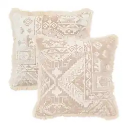 Pillow Talk Calais Jacquard Square Reversible Cushion by M.U.S.E offer
