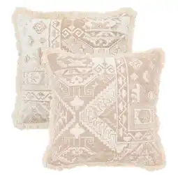 Pillow Talk Calais Jacquard Large Square Reversible Cushion by M.U.S.E offer