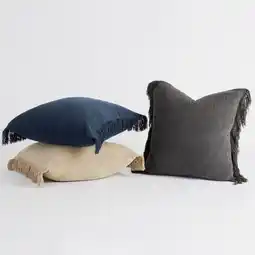Pillow Talk Isola Fringed Chenille Cushion by M.U.S.E offer