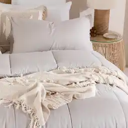 Pillow Talk Snoozi Cube Natural Comforter Set by Essentials offer