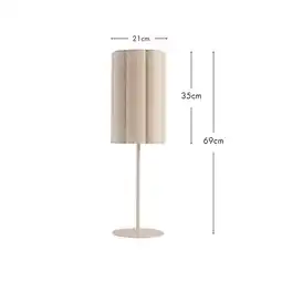 Pillow Talk Talstone Linen Table Lamp by M.U.S.E offer