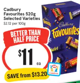 IGA Cadbury favourites offer