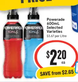 IGA Powerade offer