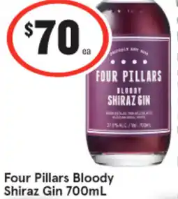 IGA Four Pillars Bloody Shiraz Gin offer