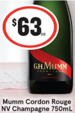 IGA Mumm Cordon Rouge NV Champagne offer