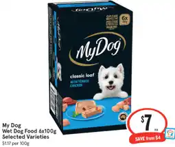 IGA My Dog Wet Dog Food offer