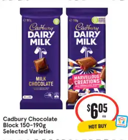 IGA Cadbury Chocolate Block offer