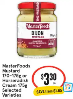 IGA MasterFoods Mustard or Horseradish Cream offer
