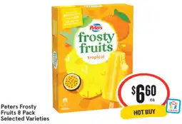 IGA Peters Frosty Fruits offer