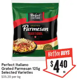 IGA Perfect italiano grated parmesan offer