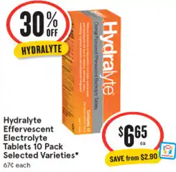 IGA Hydralyte Effervescent Electrolyte Tablets offer