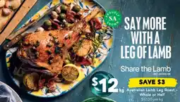Drakes Australian Lamb Leg Roast offer