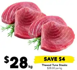 Drakes Thawed Tuna Steaks offer