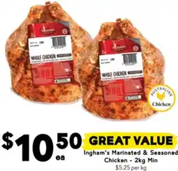 Drakes Ingham's Marinated & Seasoned Chicken offer