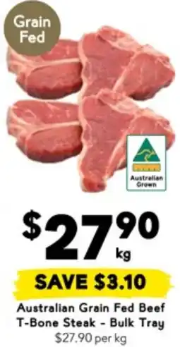 Drakes Australian Grain Fed Beef T-Bone Steak offer