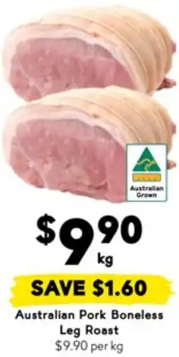 Drakes Australian Pork Boneless Leg Roast offer