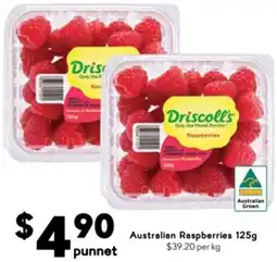 Drakes Australian Raspberries offer
